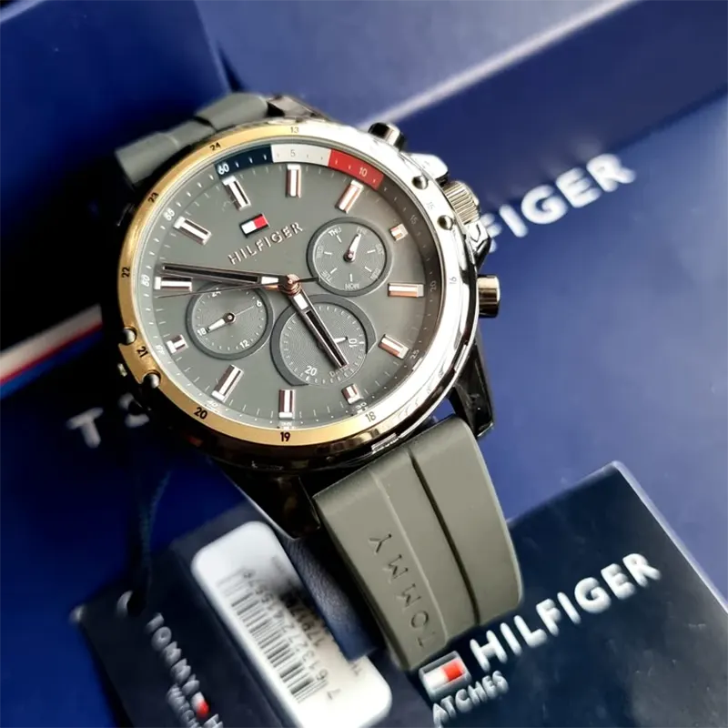 Tommy Hilfiger Mason Chronograph Grey Dial Men's Watch- 1791792